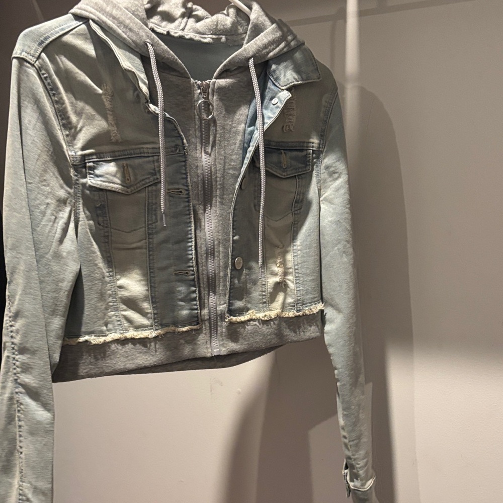 Denim Hooded Jacket
